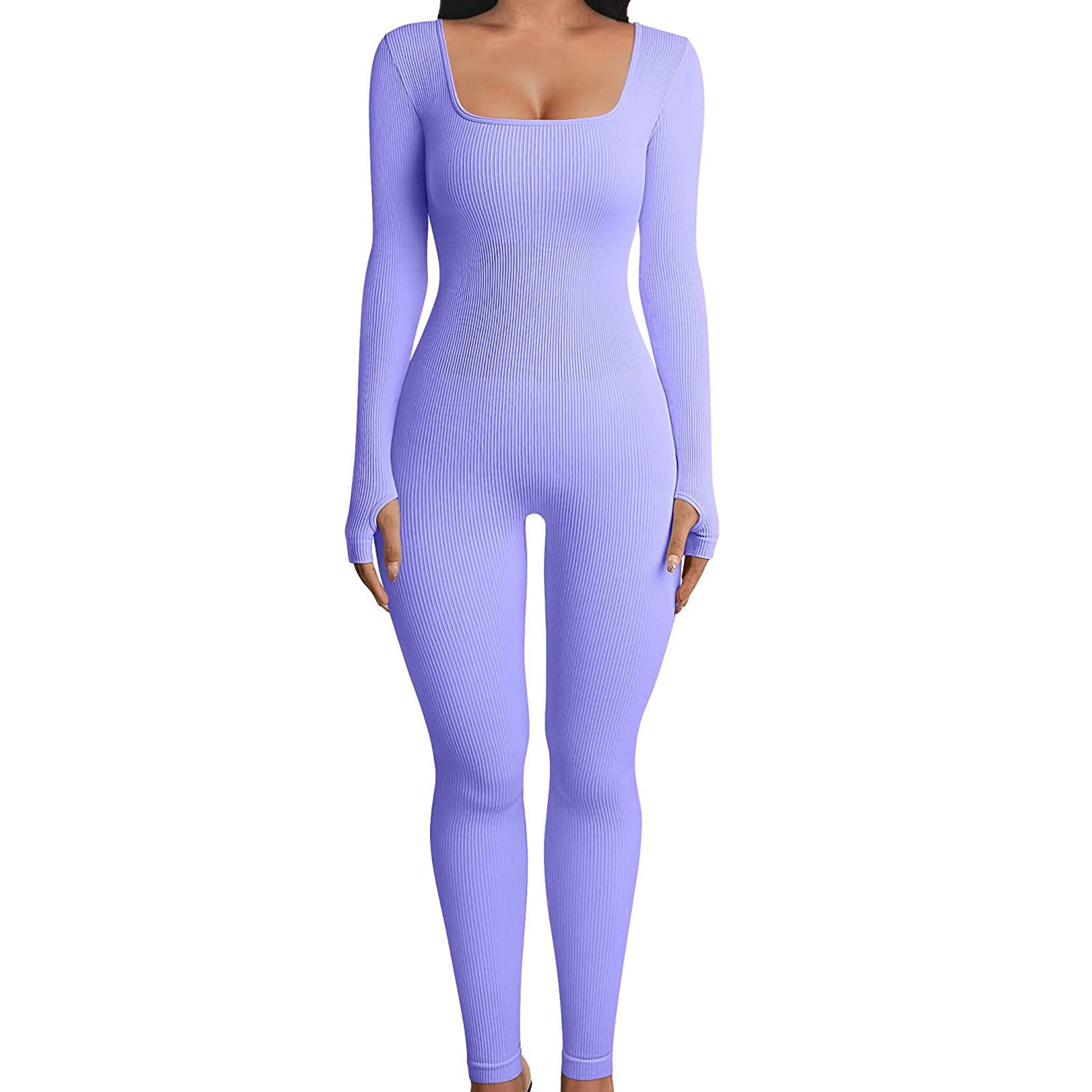 Women’s Seamless Square Neck Jumpsuit