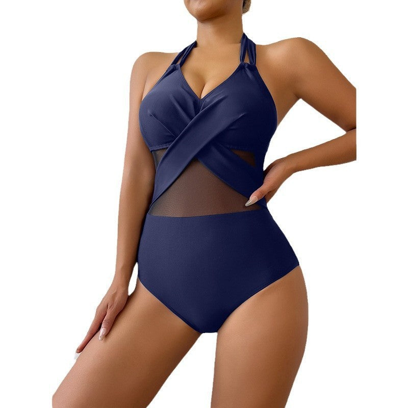 One-piece Swimsuit Solid Color