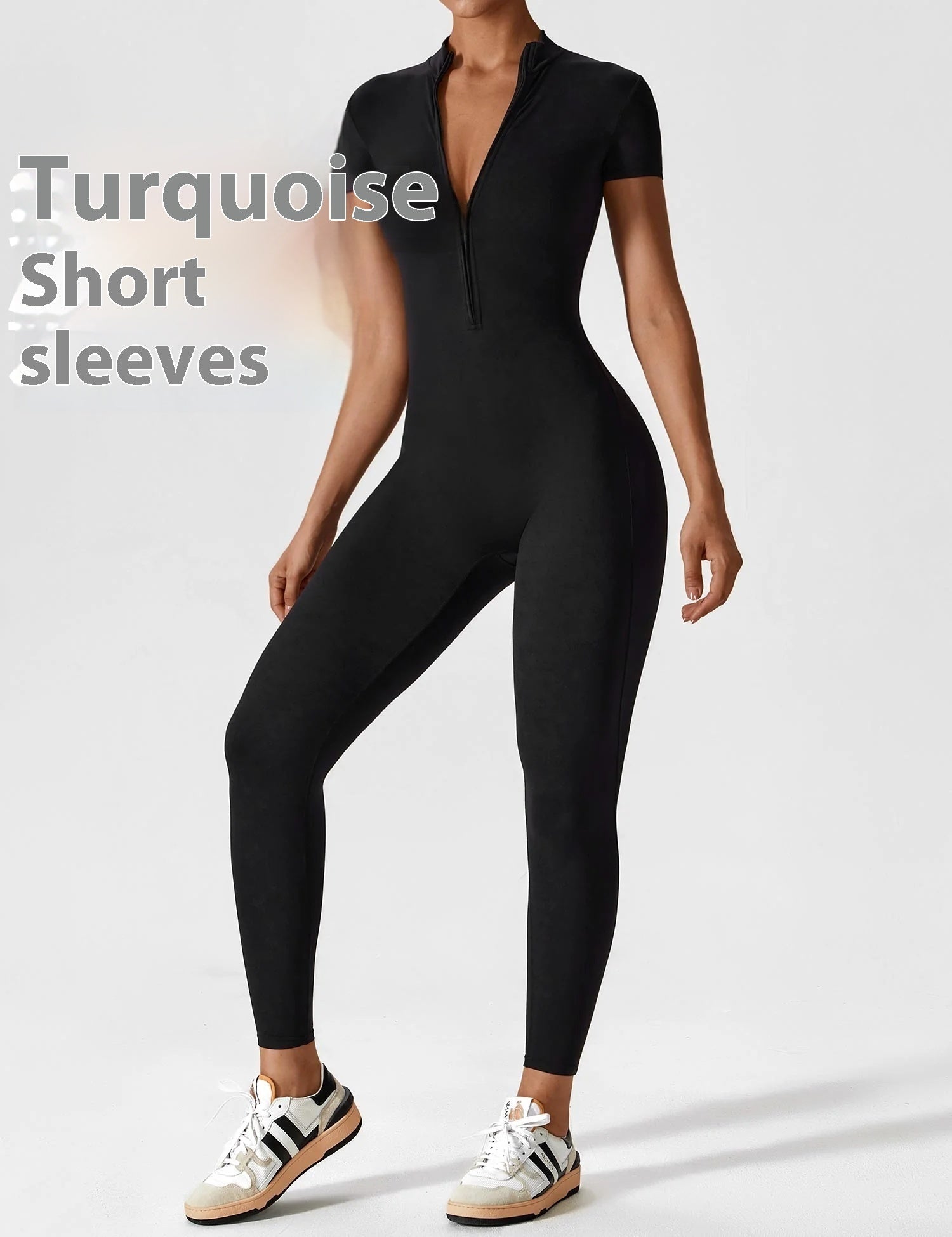Women’s Zip Seamless Sports Jumpsuit