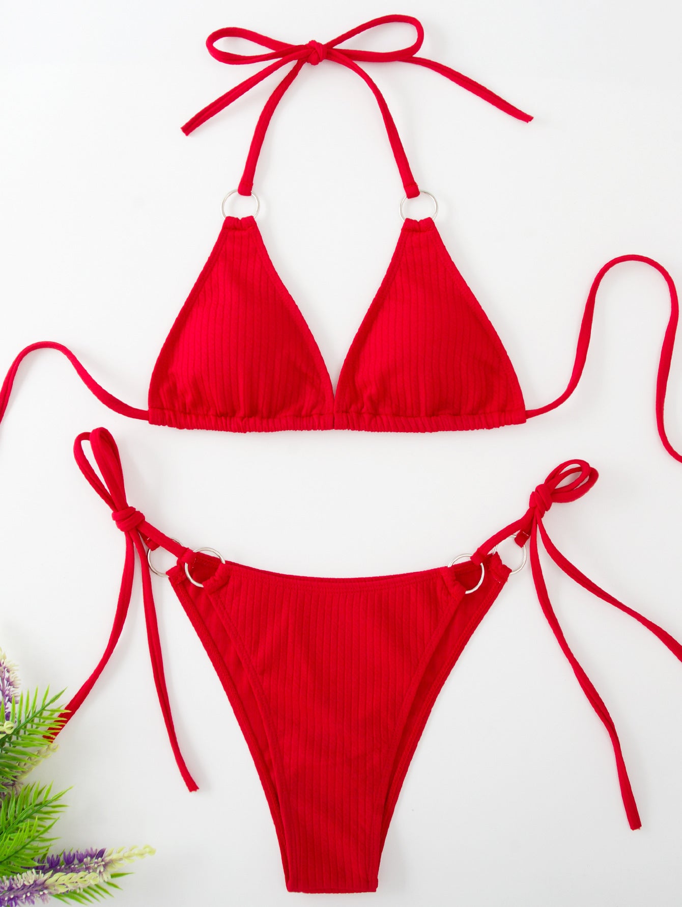 Side-Tie Bandage Bikini Set