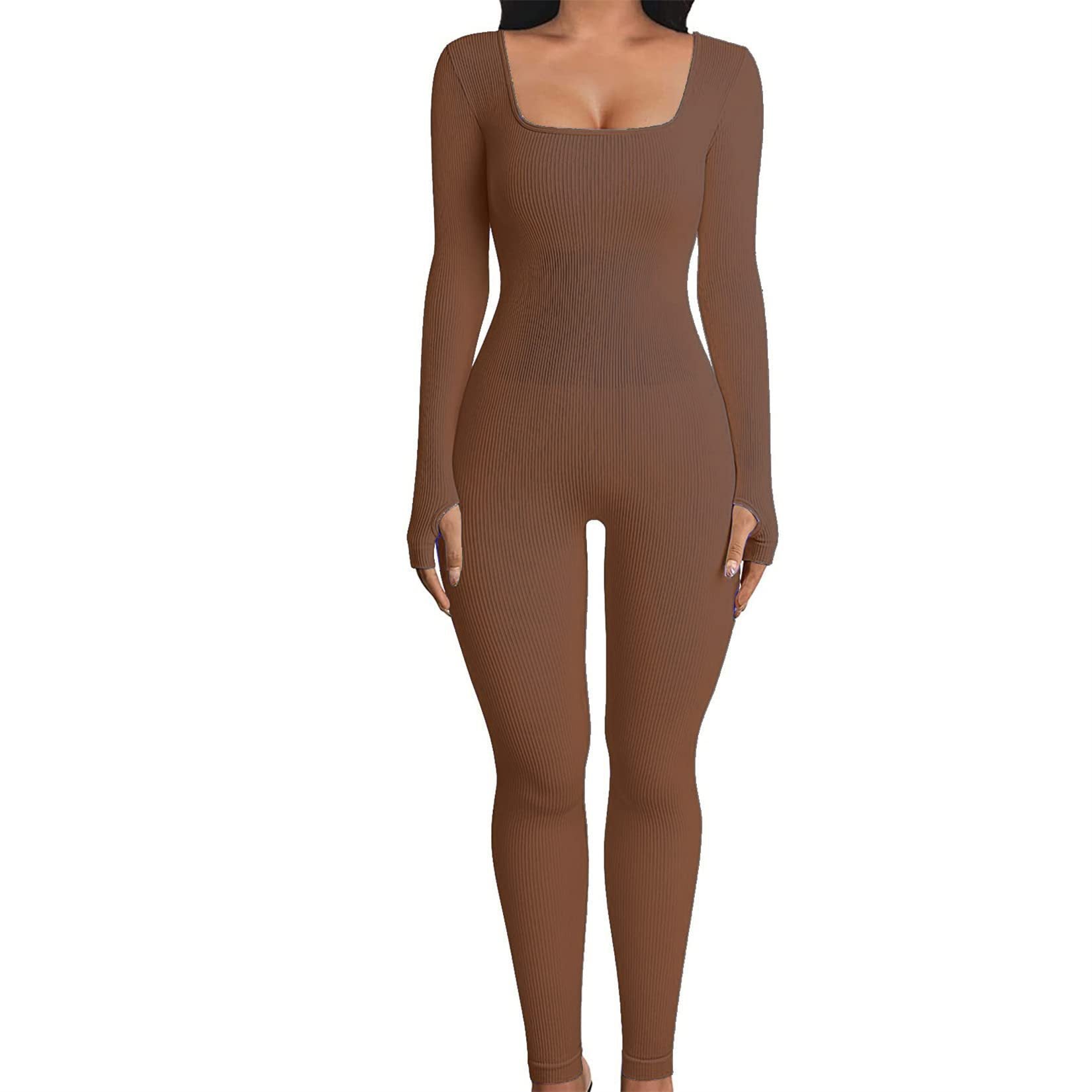 Women’s Seamless Square Neck Jumpsuit
