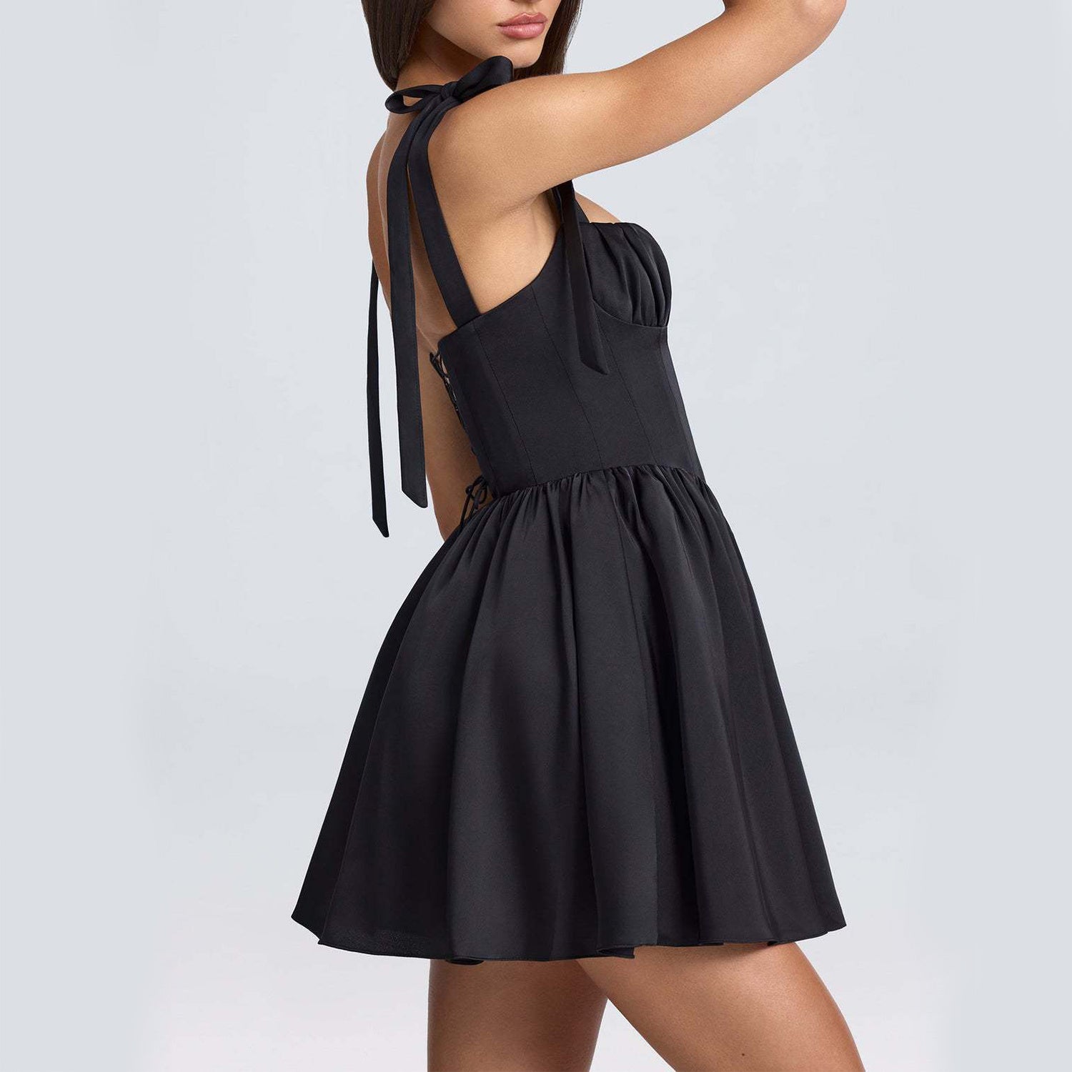 Bow-tied Strap Dress