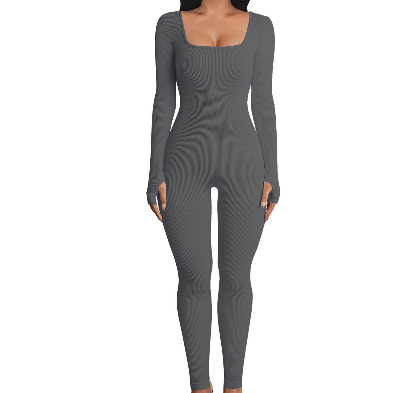 Women’s Seamless Square Neck Jumpsuit