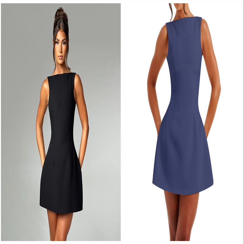 Slim Backless Mini Dress