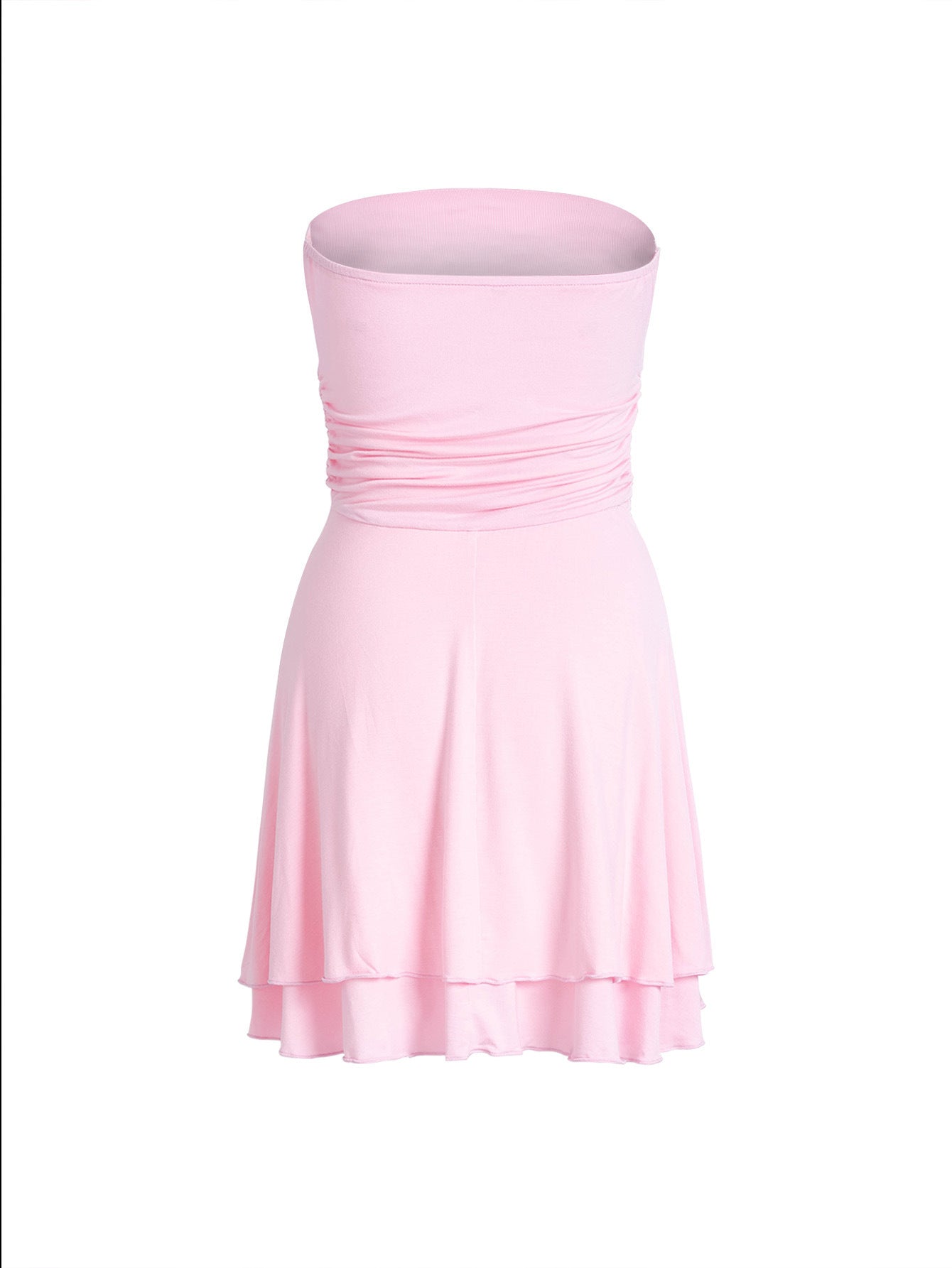 Y2K Sexy Pleated Tube Dress