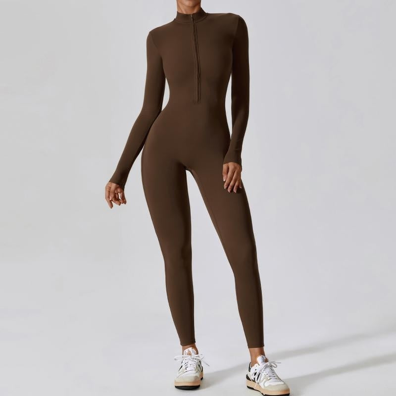 Women’s Zip Seamless Sports Jumpsuit
