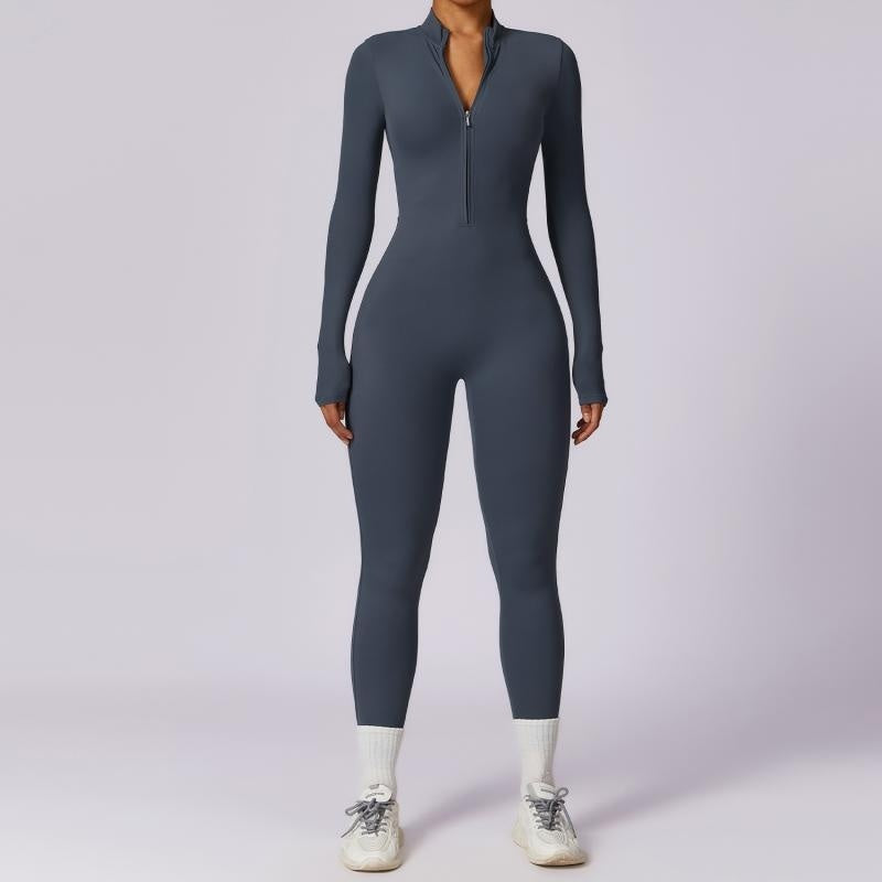 Women’s Zip Seamless Sports Jumpsuit