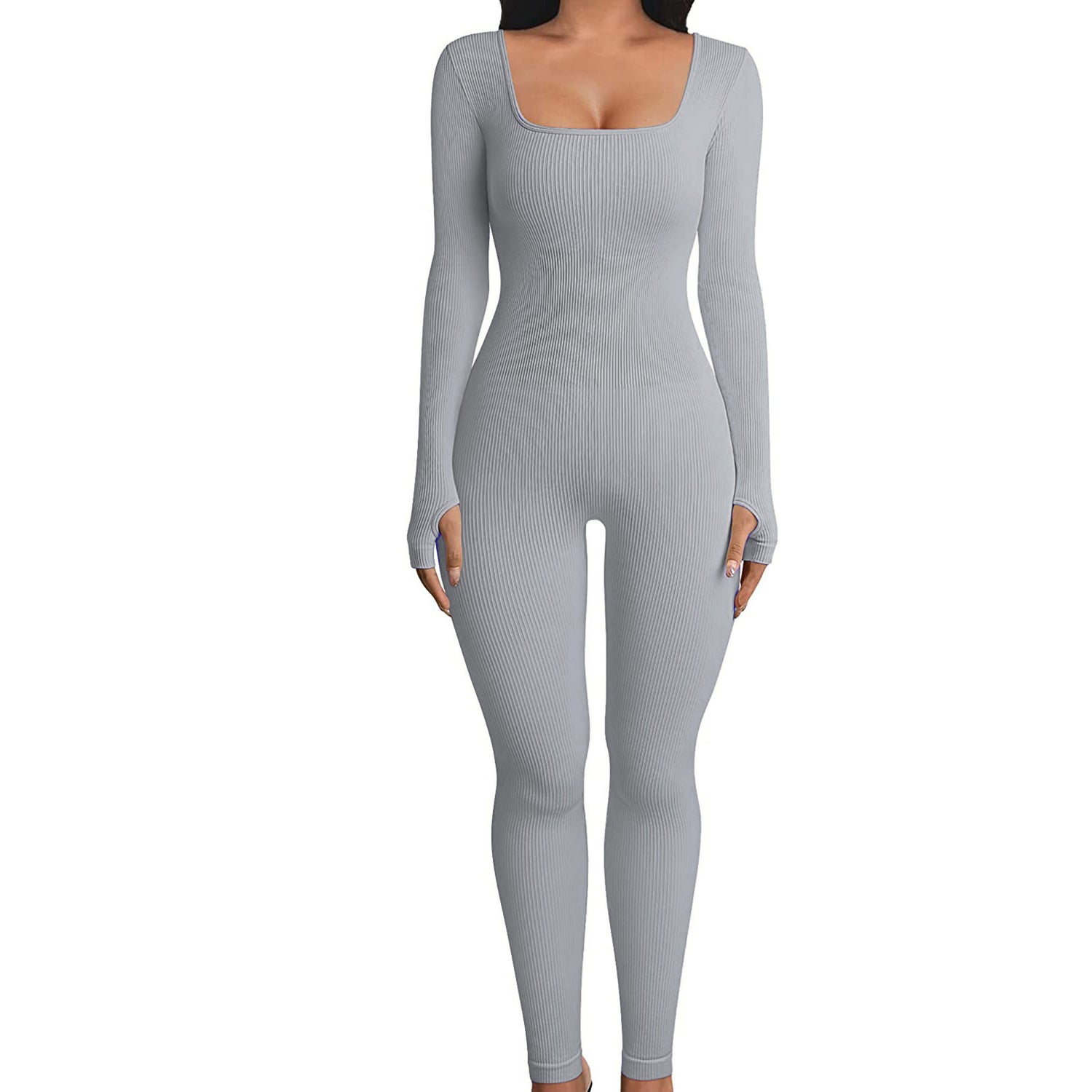 Women’s Seamless Square Neck Jumpsuit