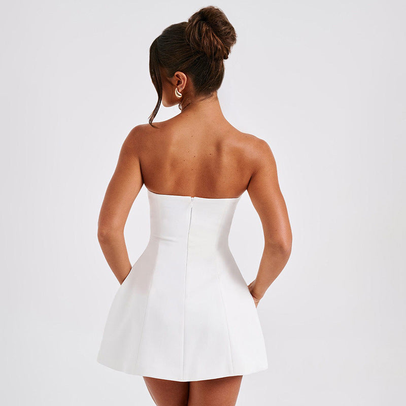 Summer Backless Tube Dress