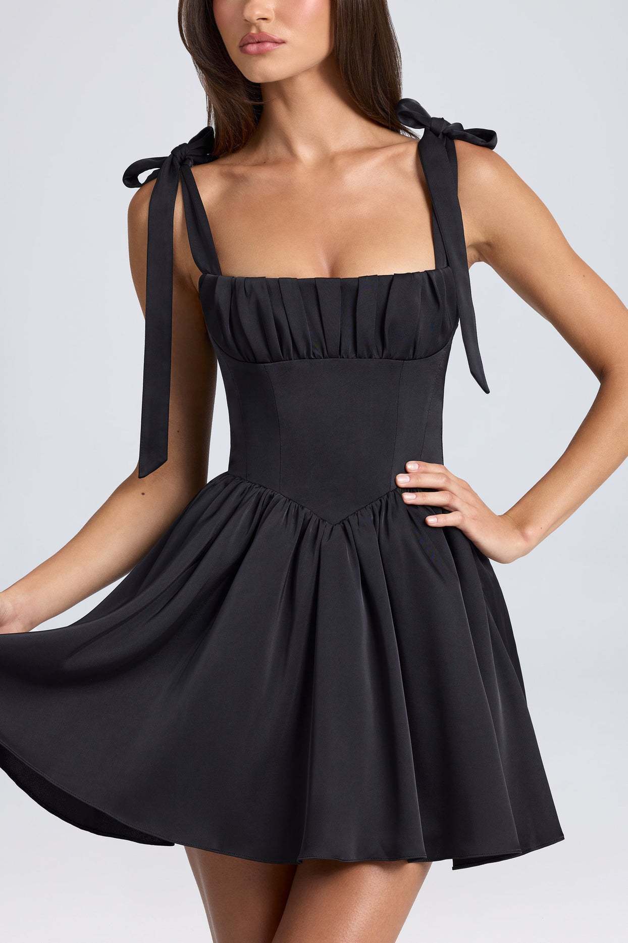 Bow-tied Strap Dress