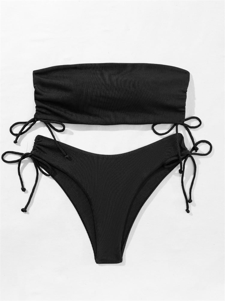 Tube Bikini with Drawstring
