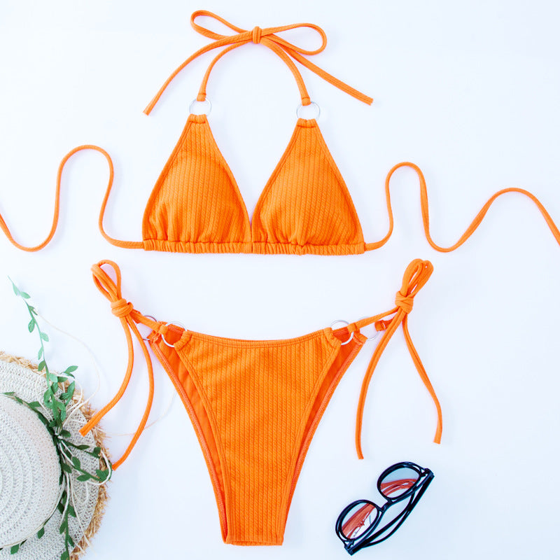 Side-Tie Bandage Bikini Set